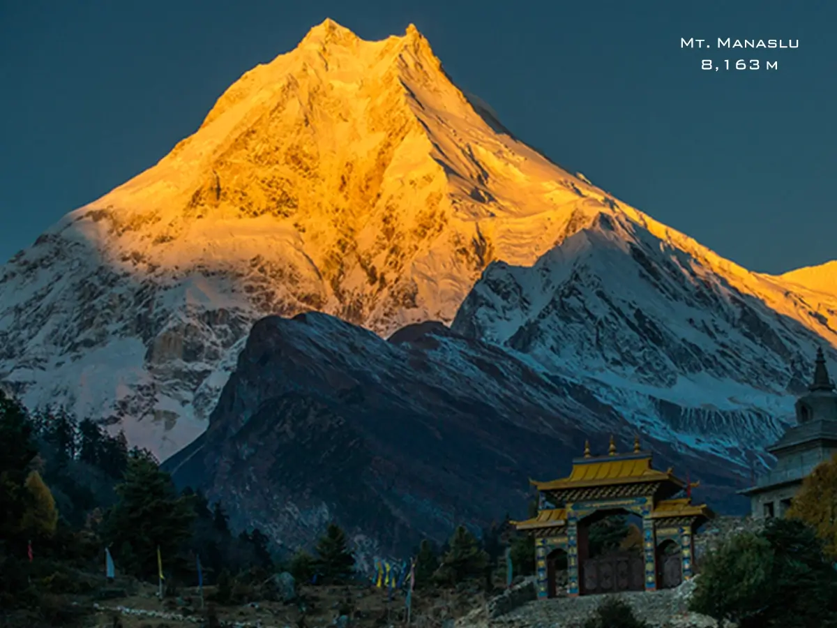 Manaslu mountain view