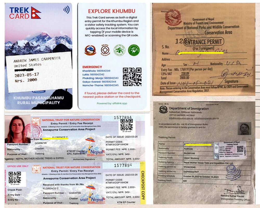 Nepal Trekking Permits and Fees