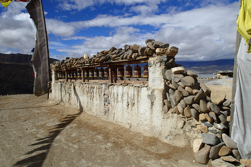 prayer wheels in upper mustang
