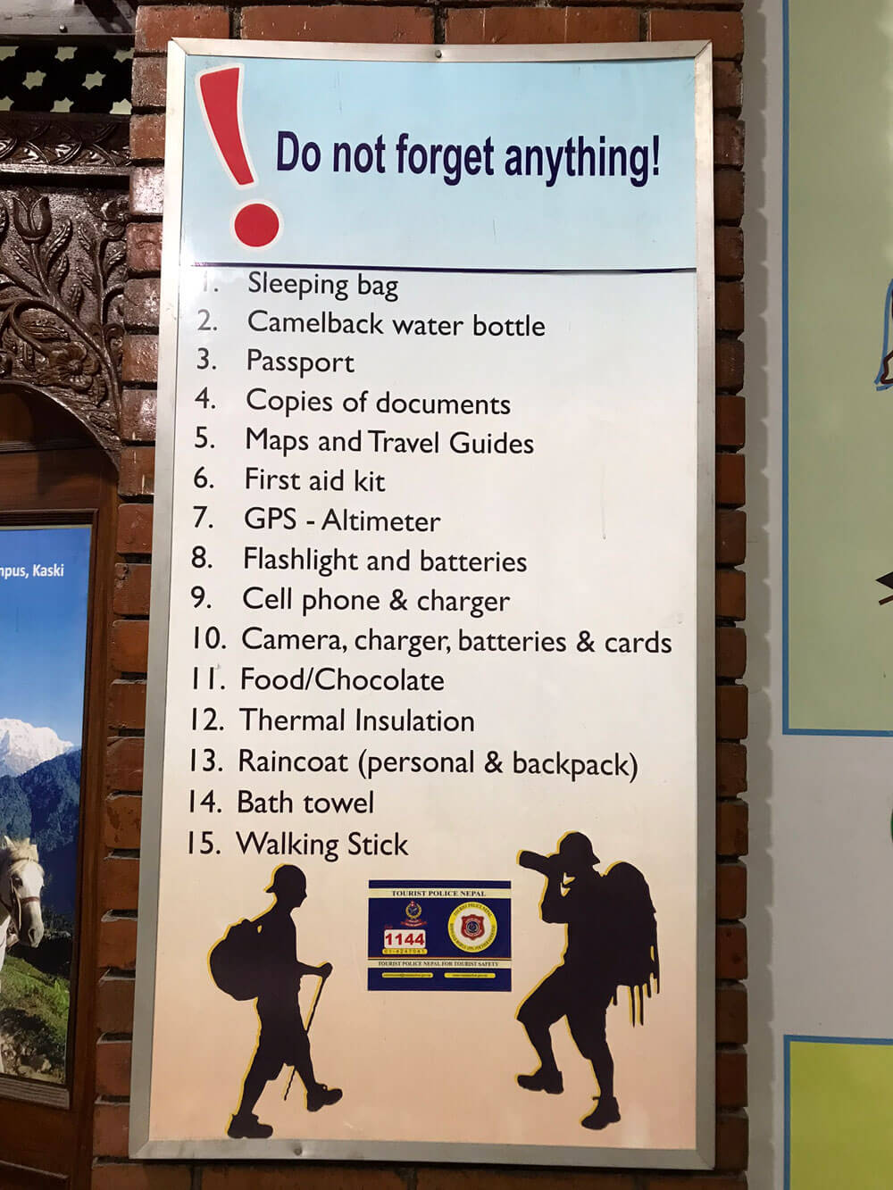 Trekking gears list for Everest