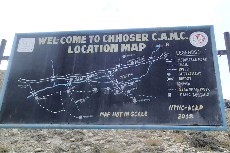 Upper Mustang Information Board