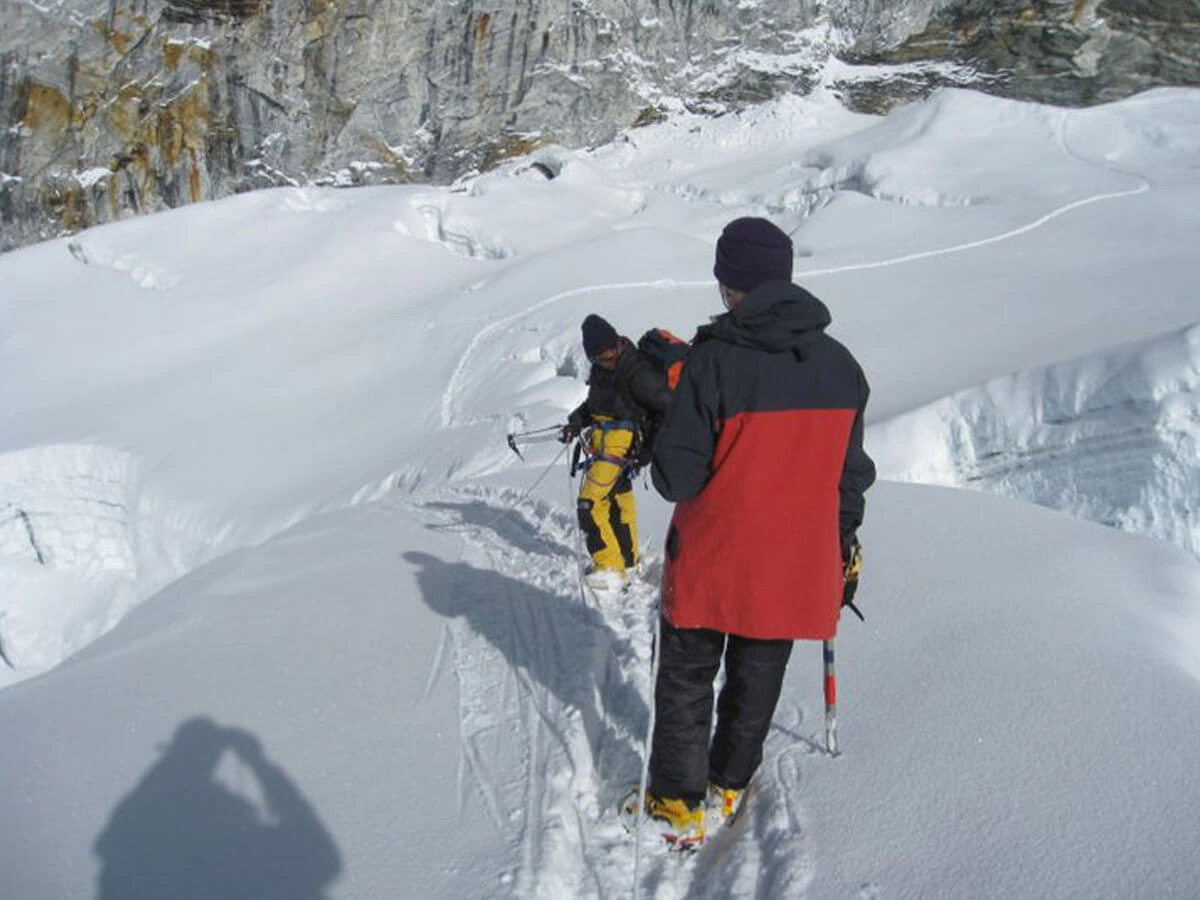 Climbing Lobuche Peak 1