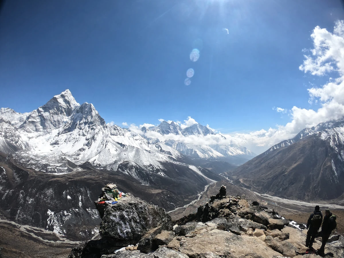 Dingbuche With Amadablam From Nangkhatarsang