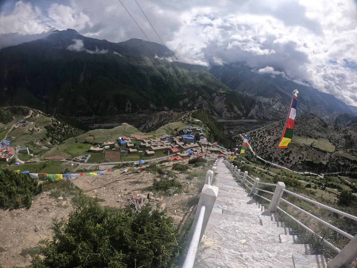 Ngawal Village View In Monsoon