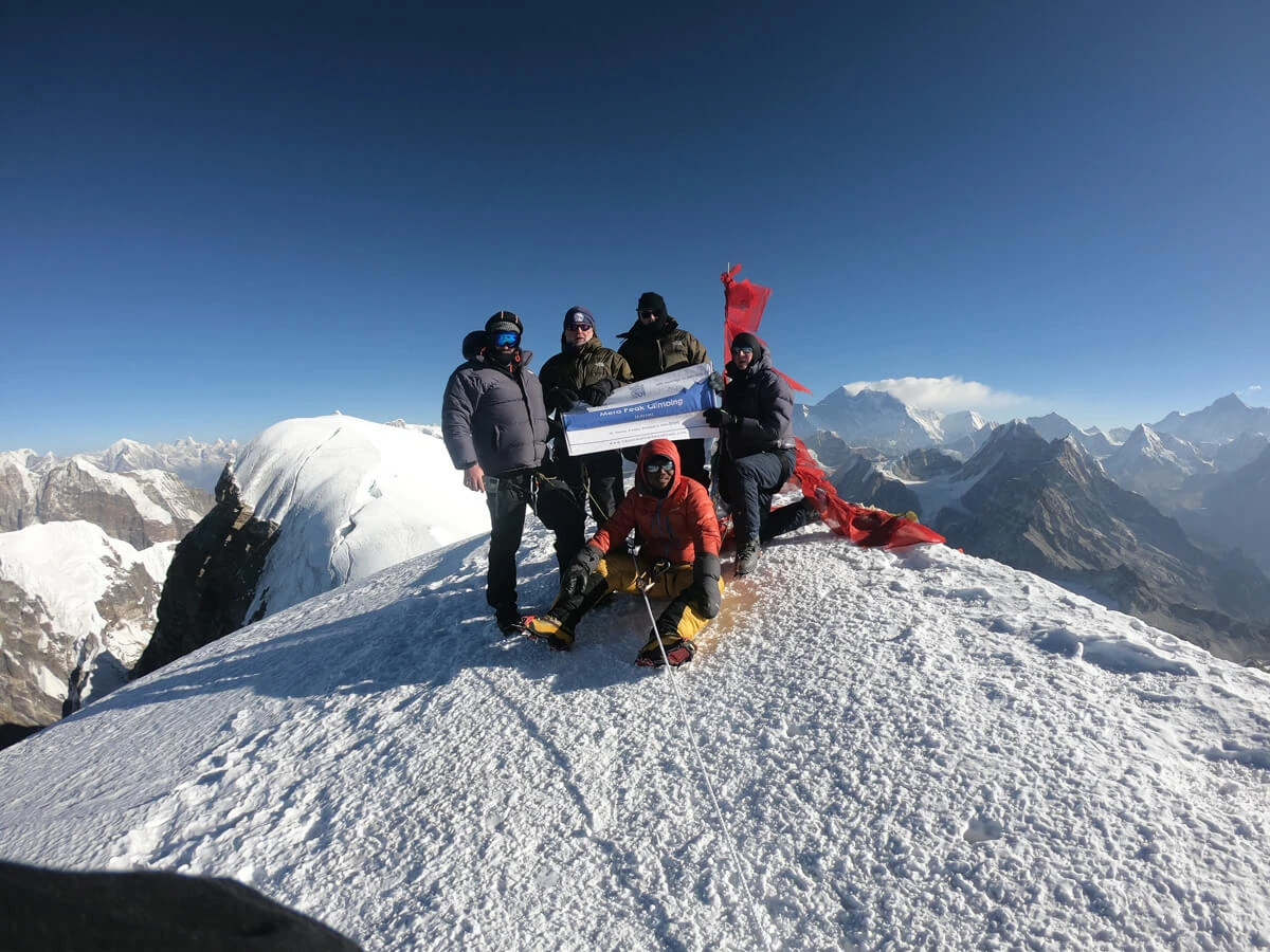Picture At Top Of Mera Peak Climbing