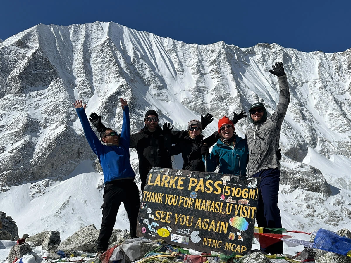 Top Of Larke Pass Manslu Gorkha
