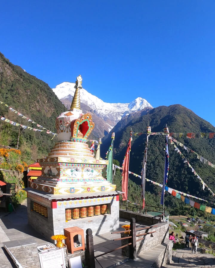 Chhorten at Annapurna Base Camp Trail