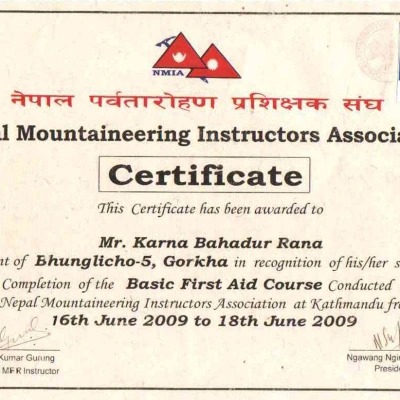 First Aid Training Karna Rana By Nma