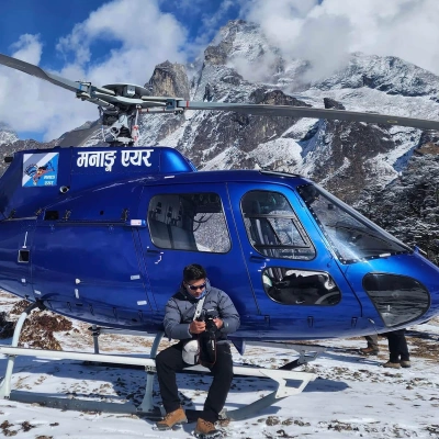 Lakpa At Manang Air Heli
