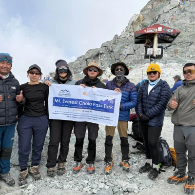 Partap Thapa Magar Trekking Guide At Chola Pass Top