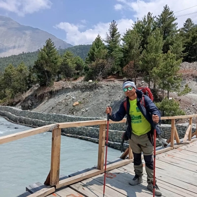 Rabindra Tamang At Annapurna Circuit Trek