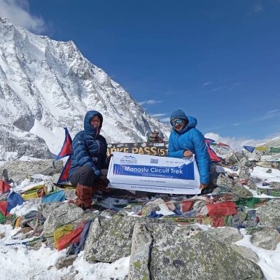 Rabindra Tamang Trekking Guide At Larke Pass Manaslu